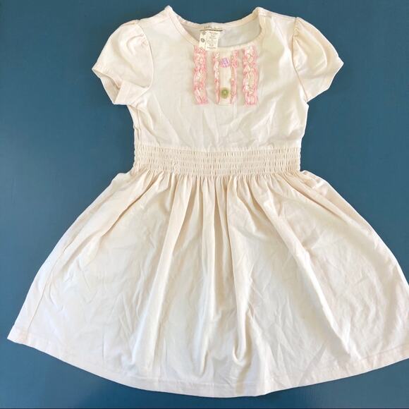 Matilda Jane Girls’ Dress Cream Cake Batter Mocked Size 6 - Picture 1 of 6